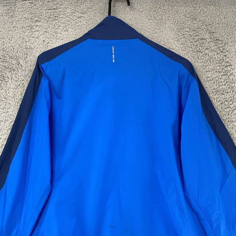 Salomon‎ Clima Wind Jacket Mens Large Blue Lightweight Running Full Zip